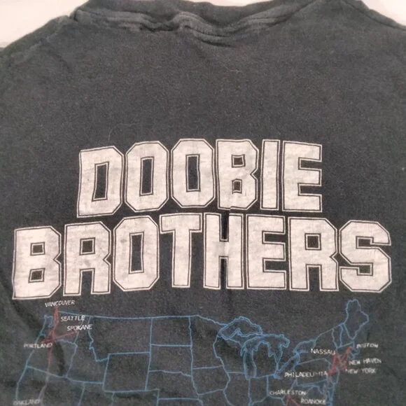 Vintage 80s The Doobie Brothers One Step Closer Tour T Shirt Tee Xl Folk Rock - Picture 7 of 13